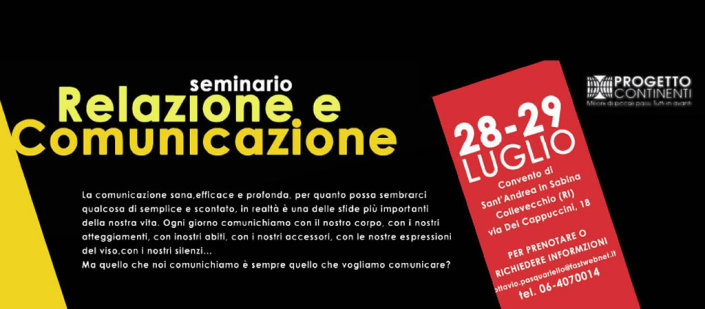 seminario relazione e comunicazione